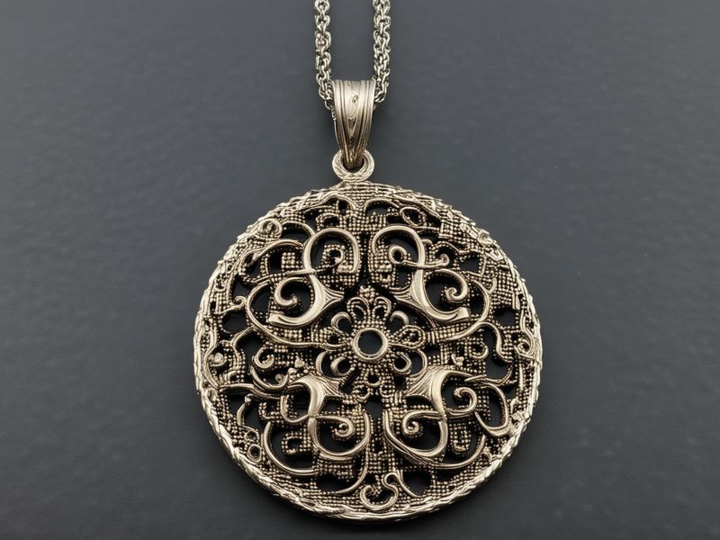Custom pendant with intricate metalwork